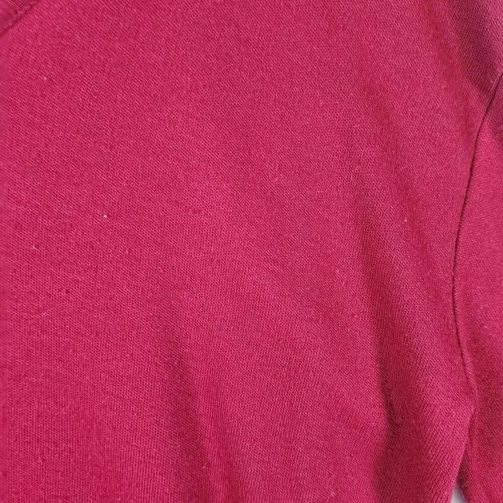 Lee‎ Sport Red V Neck Sweater Mens XL USA Made Lightweight Knit Pullover